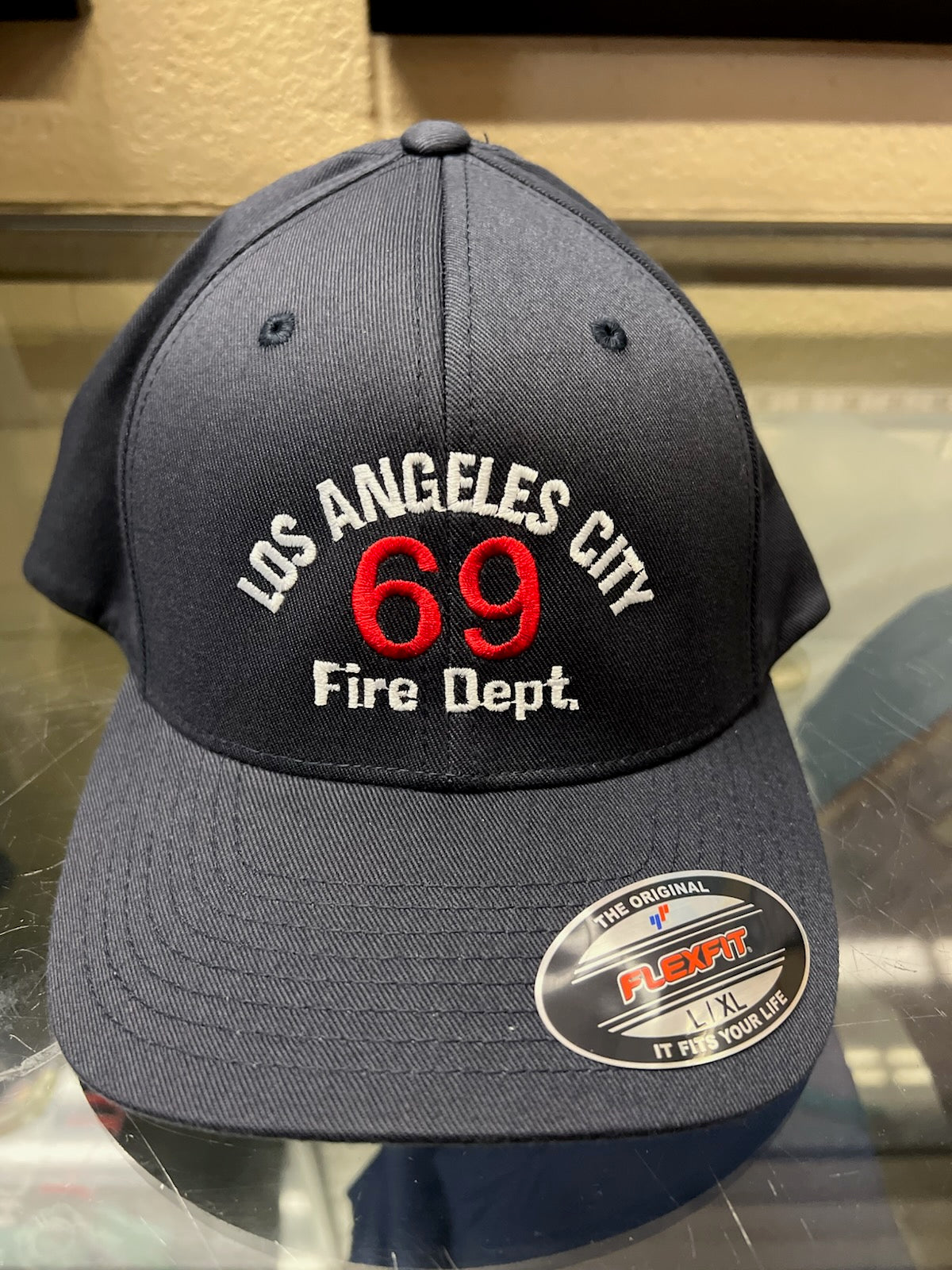 LOS ANGELES CITY 69 FIRE DEPT. FITTED HAT NAVY